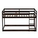 preview thumbnail 4 of 6, Wooden Twin over Twin Loft Bed with Ladder
