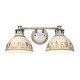 preview thumbnail 3 of 2, Golden Lighting 0865-BA2 AI Kinsley 2 Light 19" Wide Vanity Light with