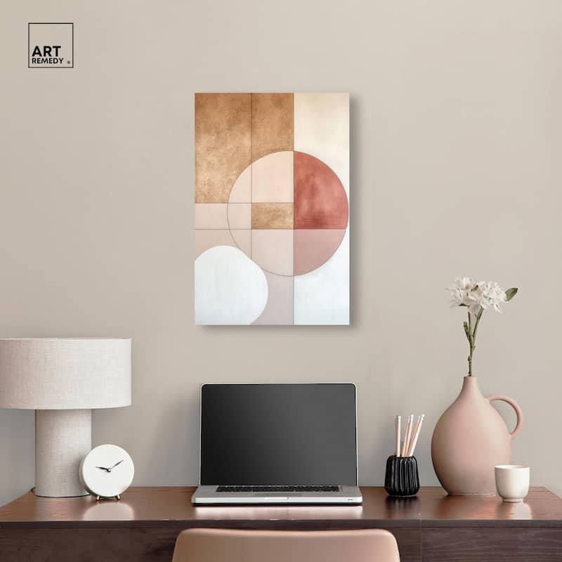 Modernist Circles II Canvas by Art Remedy, Gallery Wrapped