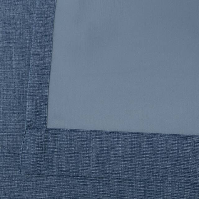 Exclusive Fabrics Faux Linen Extra Wide Room Darkening Curtain Panel