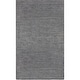 preview thumbnail 51 of 57, Hand-woven Dan Solid Viscose Area Rug Pewter - 3' 6" x 5' 6" - Rectangle