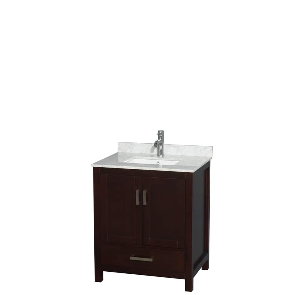 Wyndham Collection Sheffield Single Vanity Set