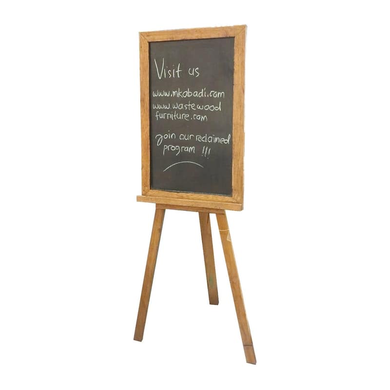 Standing Blackboard Wood - A