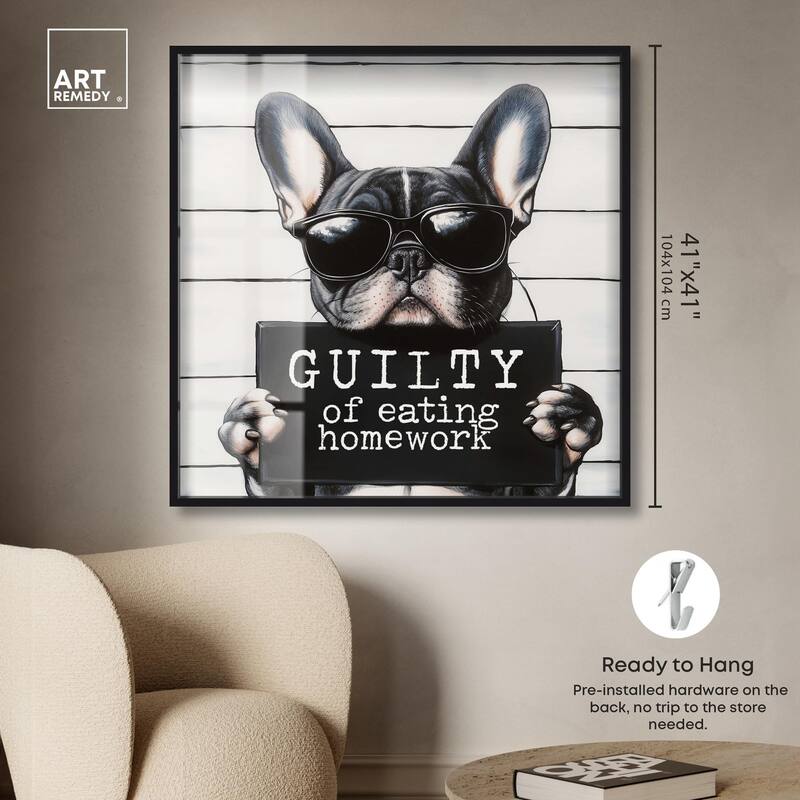 Guilty of Eating Homework Shadowbox by Art Remedy