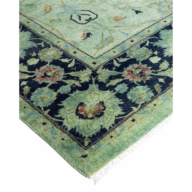Contemporary Overdyed Wool Hand Knotted Area Rug - 6' 2" x 8' 10"