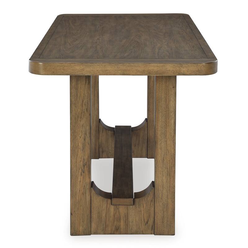 Signature Design by Ashley Cabalynn Light Brown Rectangular Dining Counter Table - 76"W x 34"D x 36"H
