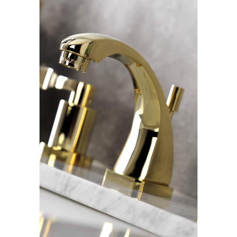 Kingston Brass NuWave 1.2 GPM Widespread Bathroom Faucet with Pop-Up
