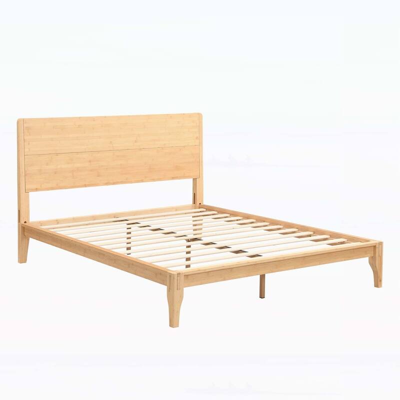 Charming Bamboo Platform Bed for Sustainable Bedroom Decoration
