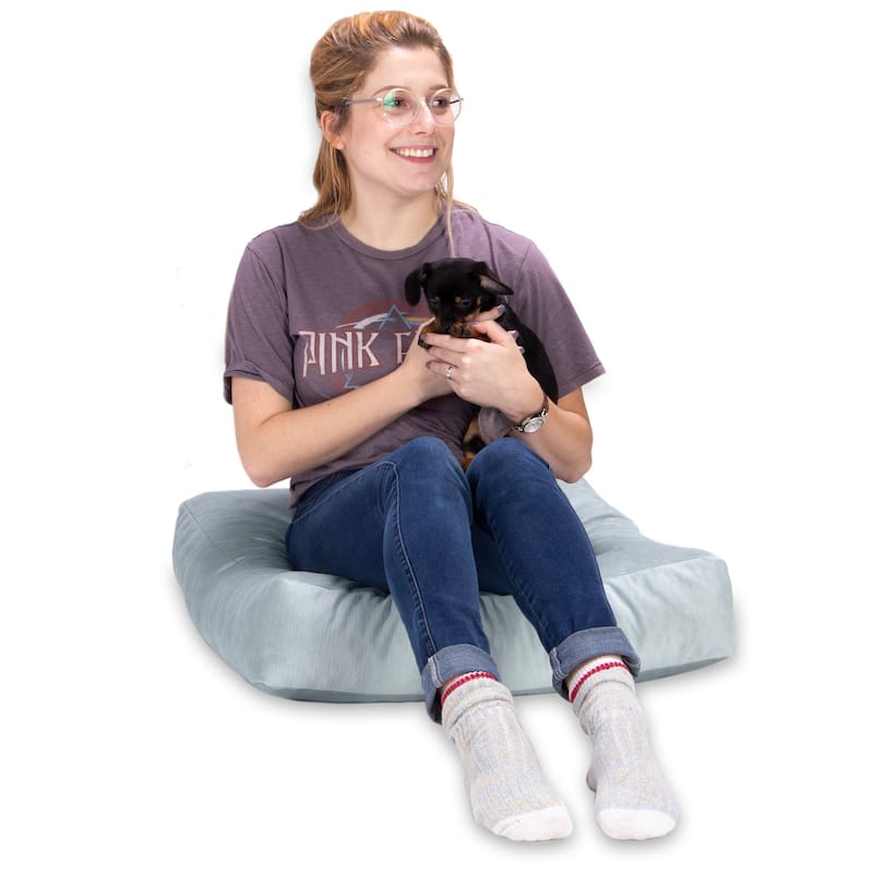 Jaxx Brio Microvelvet Floor Pillow, Meditation and Yoga Cushion