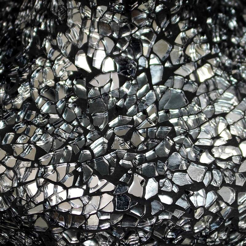 14.17 in. Silver Finish Table Lamp with Black Shade, Sturdy Table Lamp for Living Rooms and Bedrooms