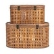 preview thumbnail 6 of 8, Decorative Woven Rattan Storage Boxes - 15.3"L x 10.3"W x 8.3"H