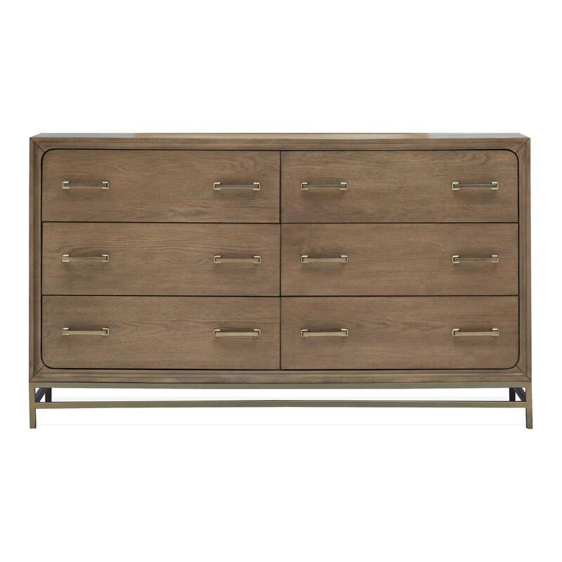 Magnussen Home Lindon Belgian Wheat And Coffee Bean Double Drawer Dresser - 6-drawer