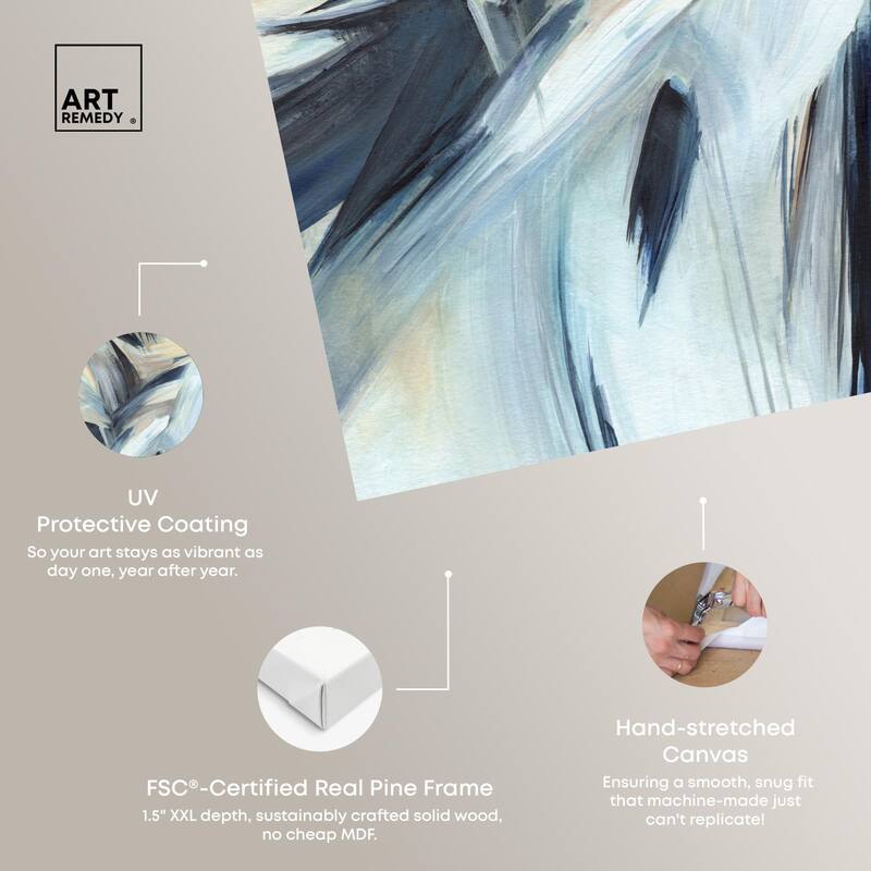Layered Shadows Canvas by Art Remedy, Gallery Wrapped