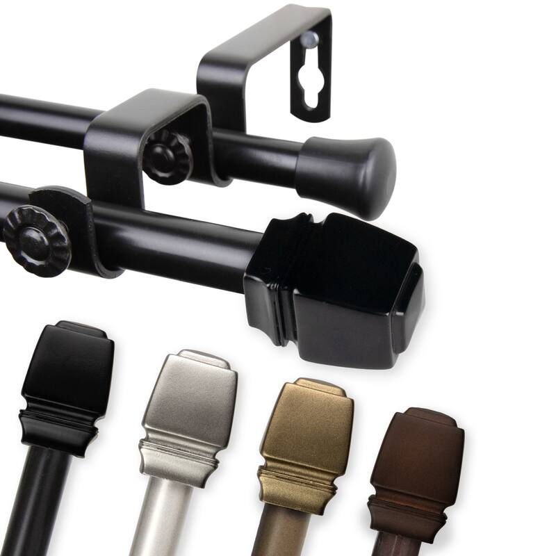 InStyleDesign Urpi Double Curtain Rod 5/8-inch dia.
