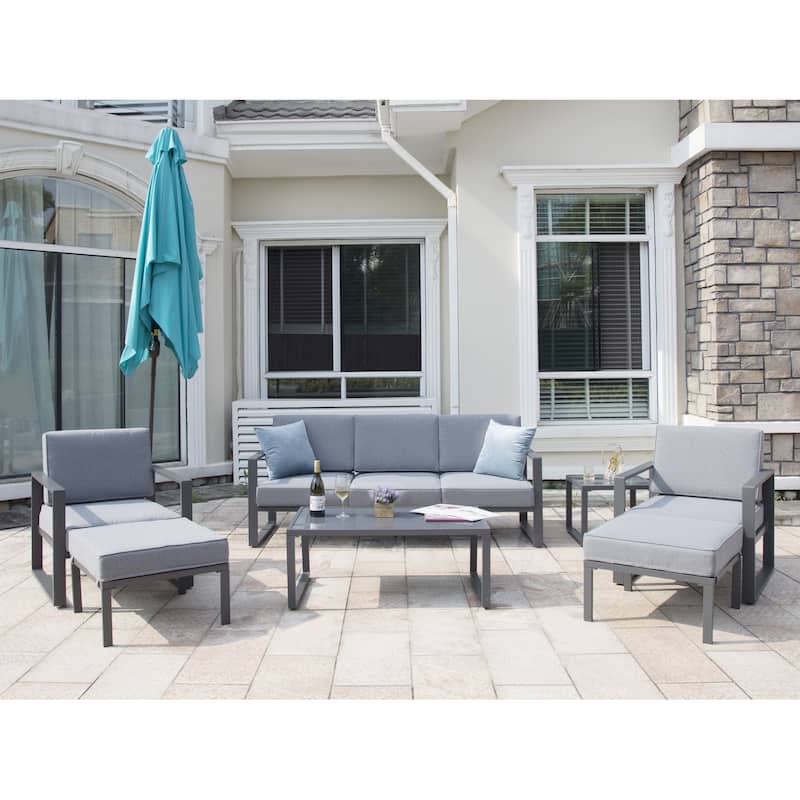 Royalcraft 7-Piece Aluminum Patio Conversation Set