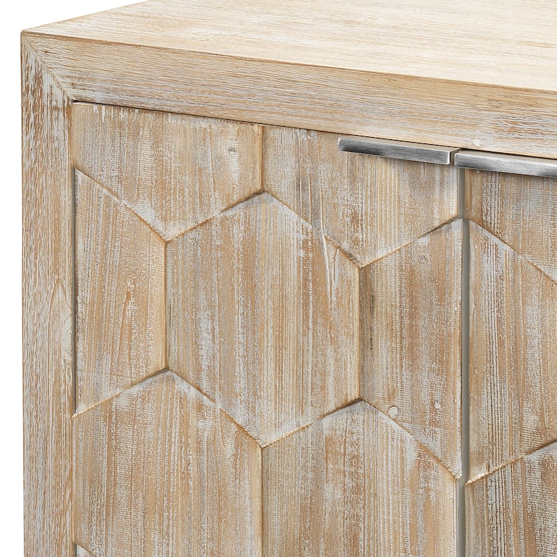 Alden Décor Rylee Three-Door Wood Cabinet