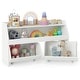 preview thumbnail 3 of 18, Costway Kids Toy Storage Organizer with 2 Movable Drawers Open Shelf - See Details White