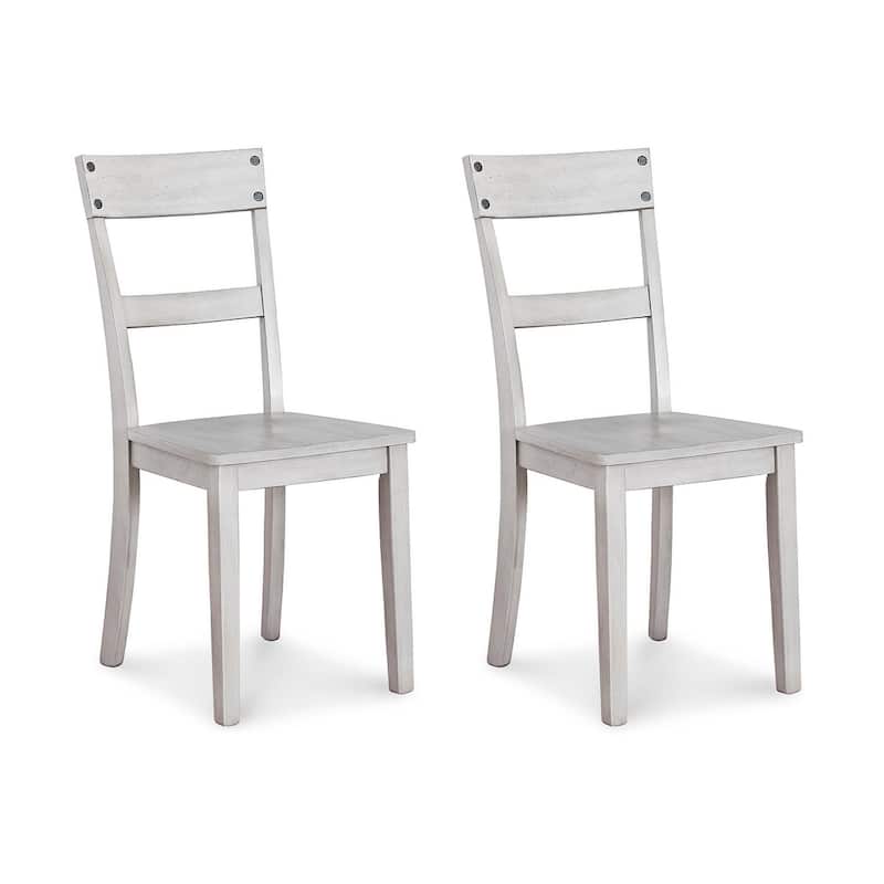 Loratti Rustic Grey Wash Dining Room Chair (Set of 2)