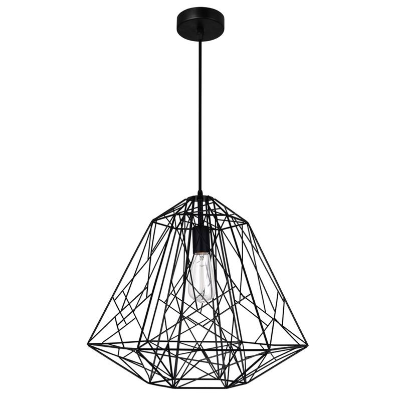 Bagheera 1 Light Black Down Pendant