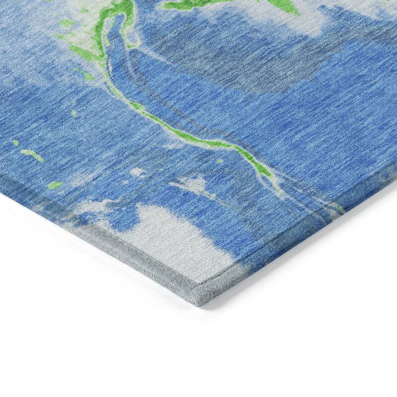 HomeRoots Abstract Transitional Rectangle Outdoor Rug