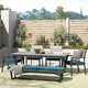 preview thumbnail 3 of 30, Corvus Orville 6-piece Aluminum Outdoor Dining Set with WPC Table Top