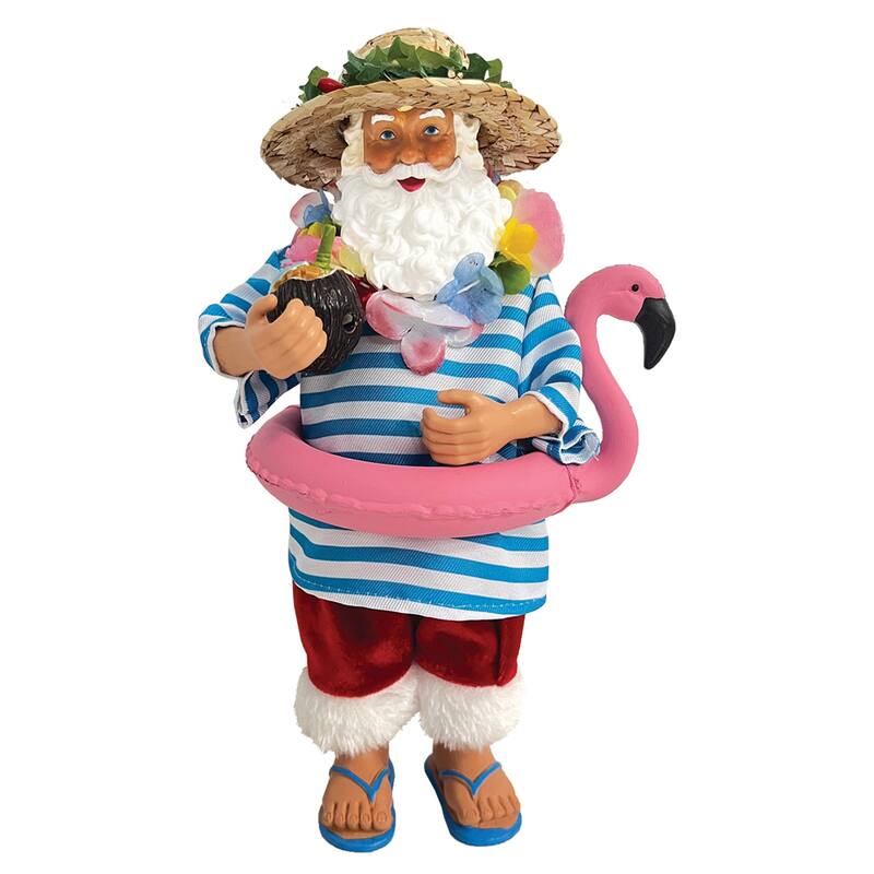 10" Swimming Santa