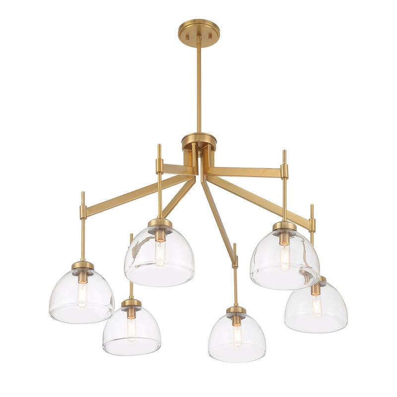 Savoy House 1-9841-6 Corbin 6 Light 32" Wide Abstract Chandelier