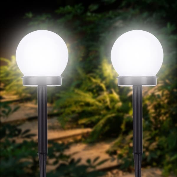 Solar Sensor Ball Smart Light Control Outdoor Waterproof Lawn Light Set of 2. Opens flyout.
