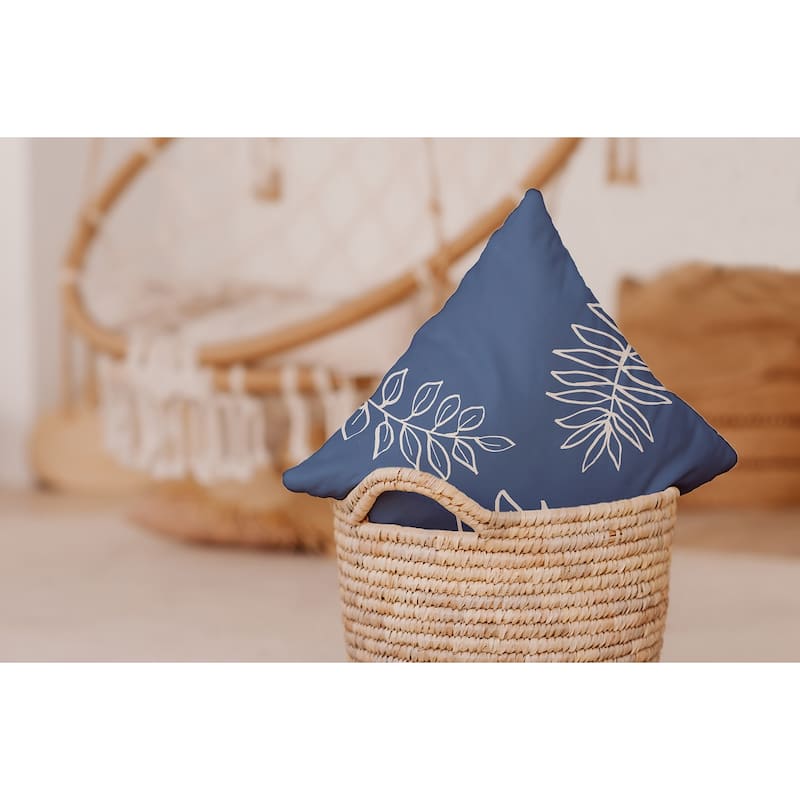 Fern Leaves Decorative Indoor Pillow