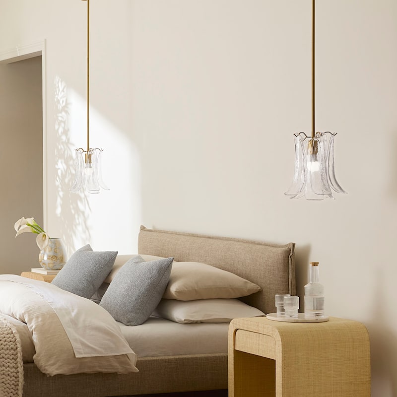 Jamie Young Cala 1-Light Blown Glass Pendant - Clear
