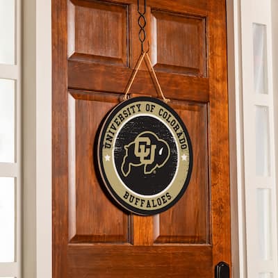 University of Colorado Wooden Door Decor Wall Sign - Multi-Color