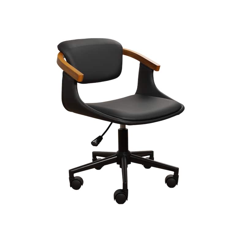 Art Leon Swivel and Height Adjustable Home Office Desk Chair with Rolling