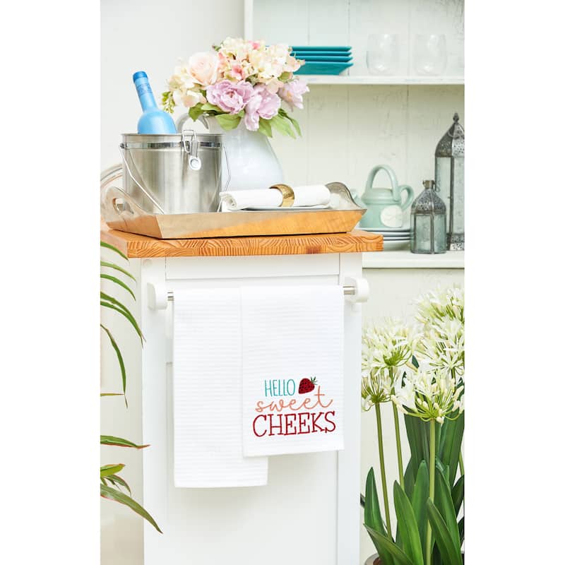 Valentine's Day "Hello Sweet Cheeks" Kitchen Dishtowel