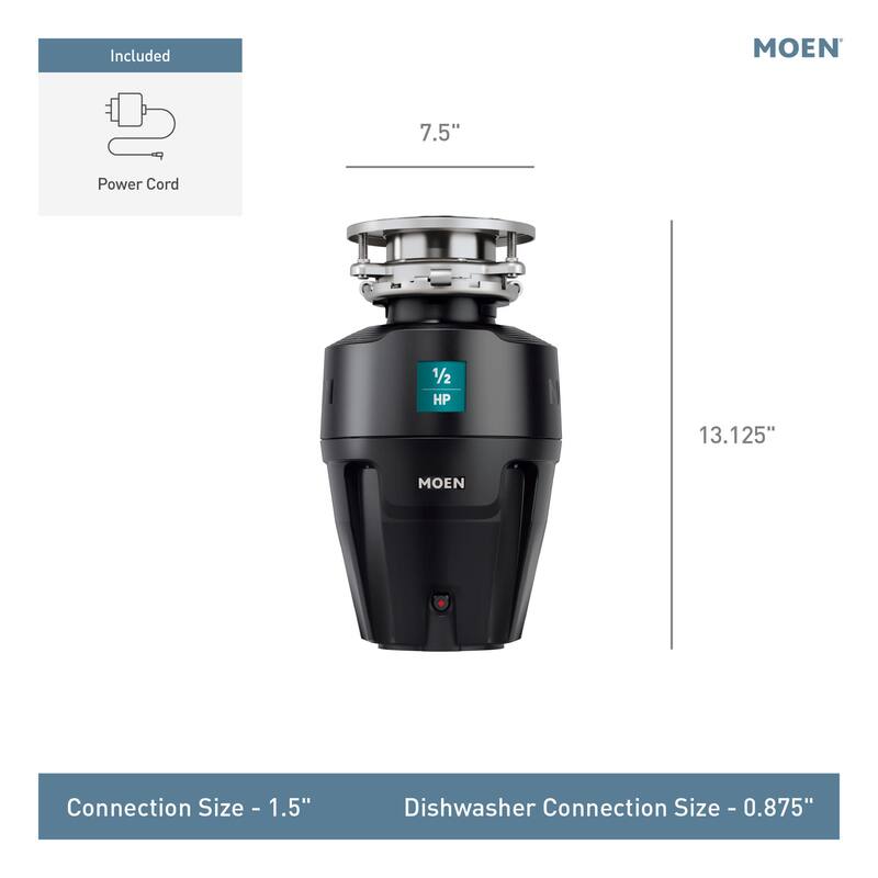 Moen Prep� Series 1/2 Horsepower Garbage Disposal