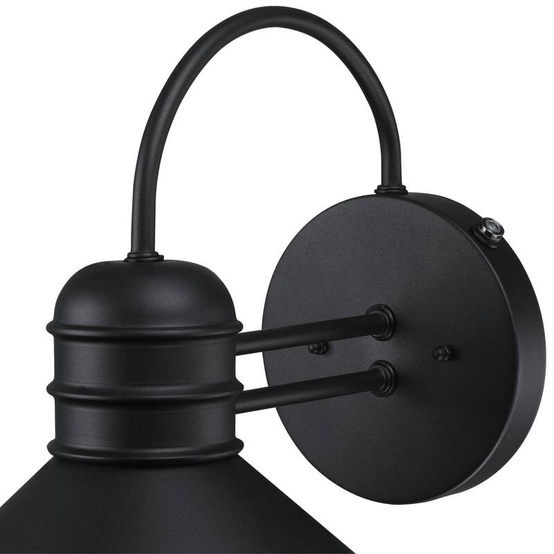 Westinghouse Lighting Watts Creek One Light Outdoor Wall Fixture with Dusk to Dawn Sensor, Textured Black Finish - 1-Light