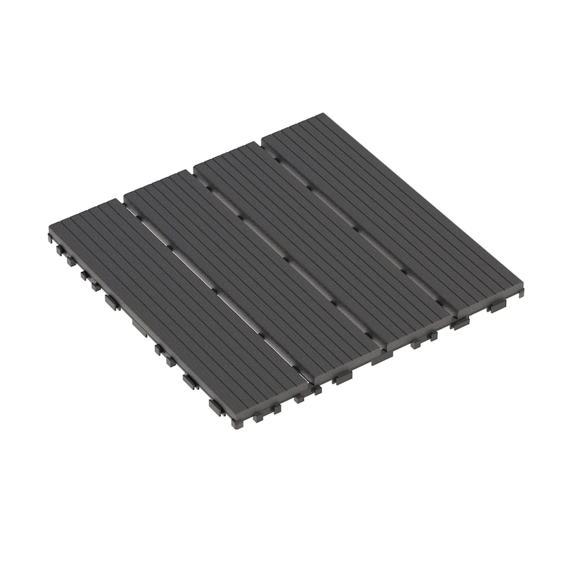 44-Pack 12"x12" Waterproof Tile Flooring - Ideal for Indoor and Outdoor Patios, Poolsides, Balconies and Backyards