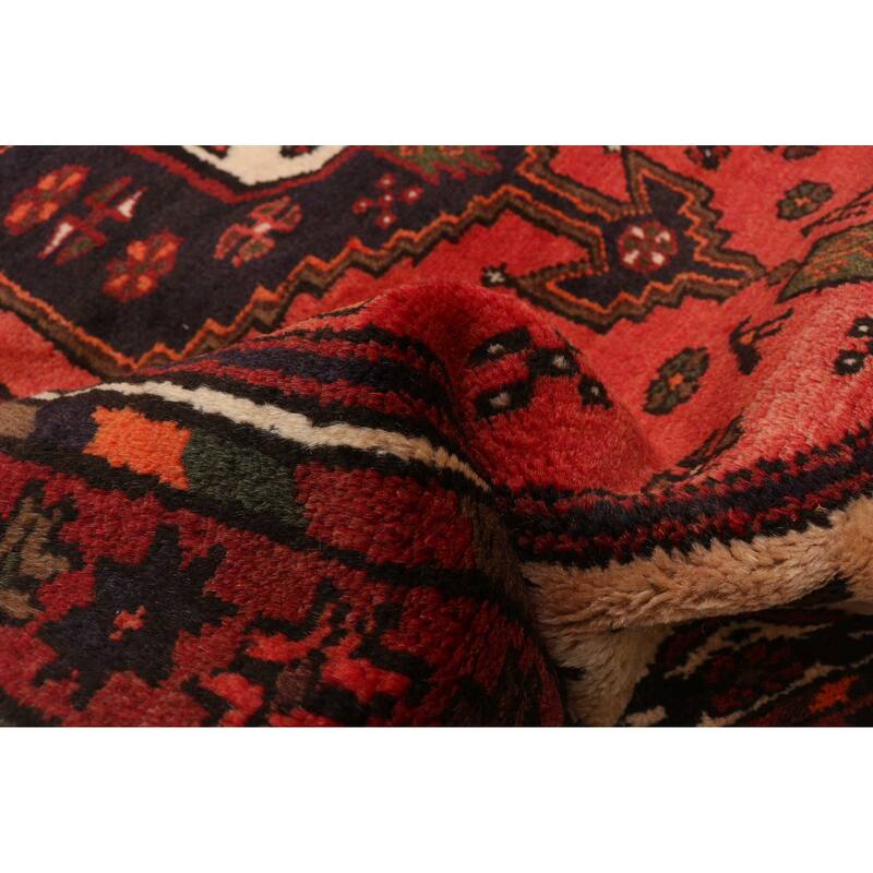 ECARPETGALLERY Hand-knotted Andelz Red Wool Rug - 2'10 x 4'5