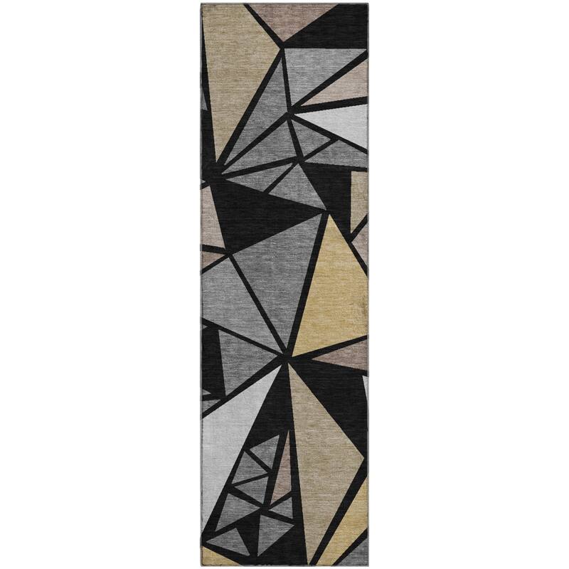 Premium Washable Super Soft Contemporary Mosaic Mayfield Rug