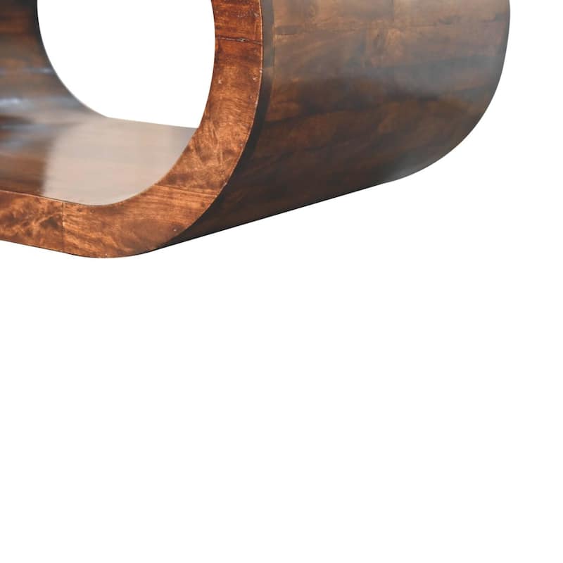 Artisan Furniture Solid Wood Amaya California Walnut Coffee Table, Brown