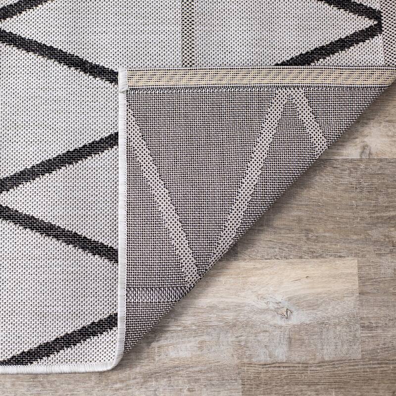 Jackson Collection - Grey Diamond Indoor/Outdoor Rug