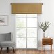 preview thumbnail 3 of 21, SunVeil Vanderbilt Straight Pleated Window Valance - 50"Wx18"L Gold