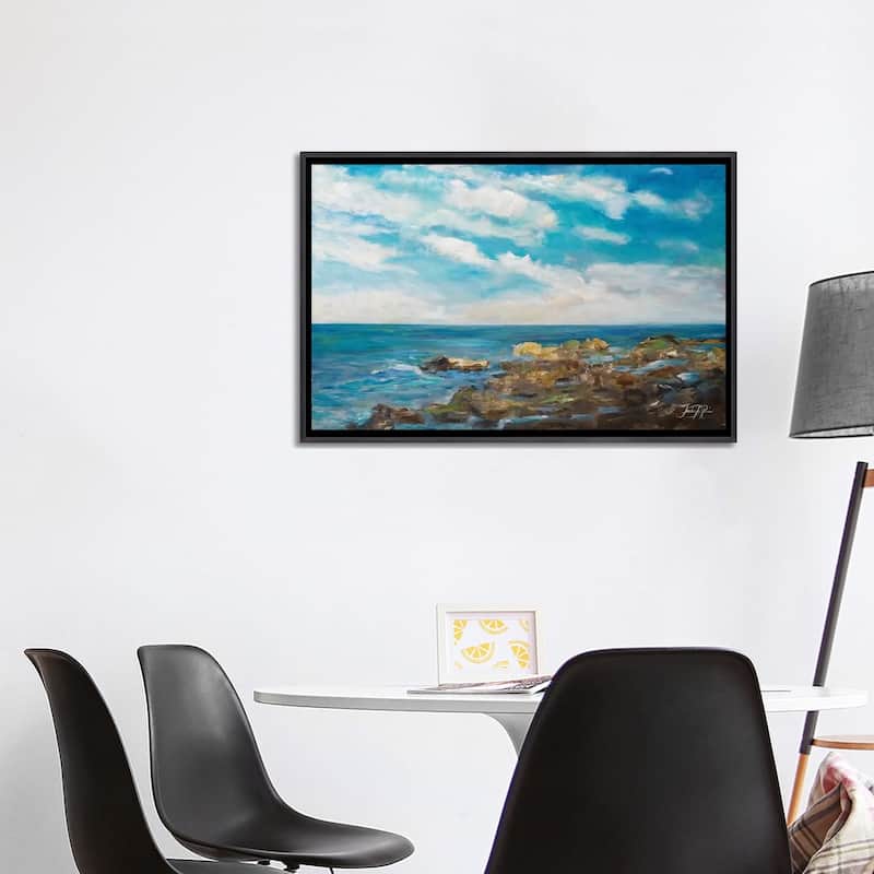 "Into the Horizon I" by Julie Derice Framed
