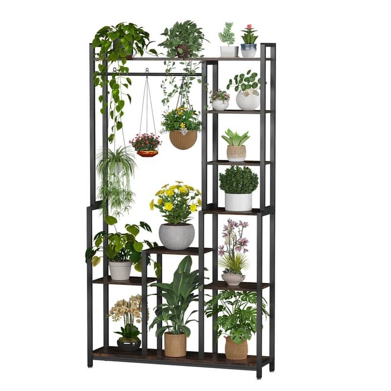 7 Tiered Plant Stand Indoor for Multiple Plants - 72" Tall