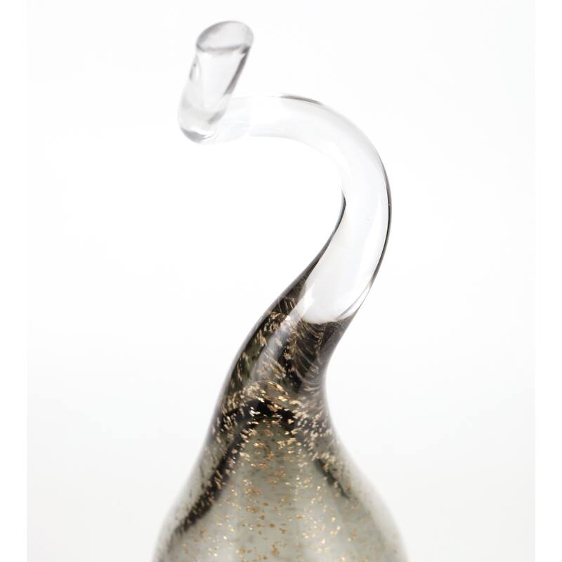 Glass Decorative Object Valencia Style for Home Office - 24" Clear - 6" x 6" x 24"