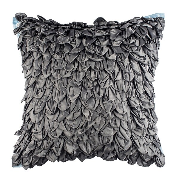 Shop Textured Solid Grey Modern Boho Decorative Handmade ...
