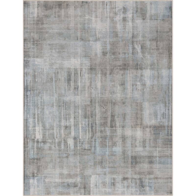 Well Woven Abstract Toronto Modern Brushstroke Flat-Weave Area Rug
