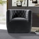 preview thumbnail 1 of 40, Luxor Mid Century Modern Swivel Accent Comfy Chair Grey Velvet