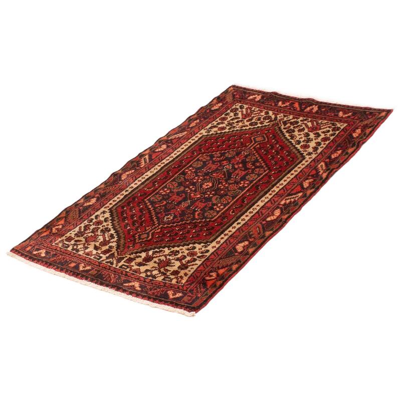 ECARPETGALLERY Hand-knotted Andelz Red Wool Rug - 3'2 x 5'8