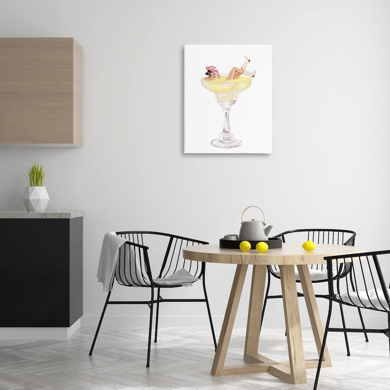 Stupell Glam Cowgirl in Margarita Canvas Wall Art Design By Ziwei Li