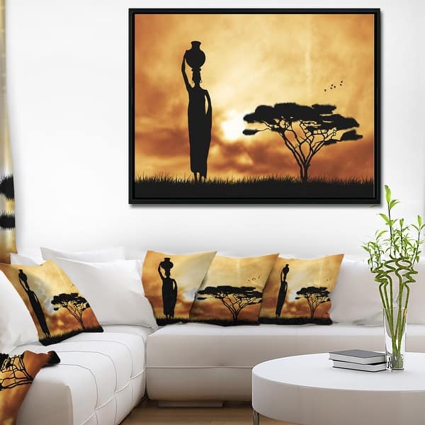 African Woman Canvas, African Wall Art, African Canvas Art, Woman